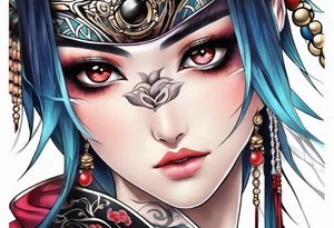 Byakugan eyes tattoo idea