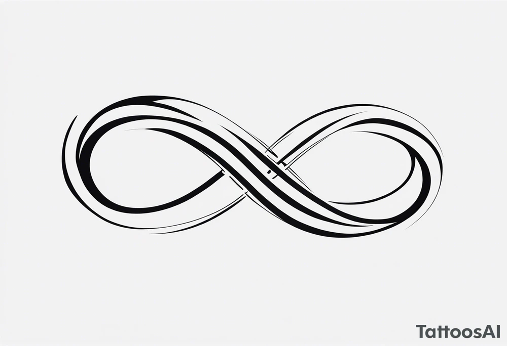 Five intertwined infinity symbols tattoo idea