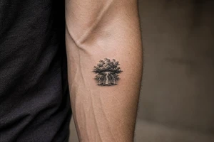 realistic lightning storm tattoo idea