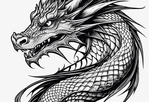 Girly Dragon tattoo idea
