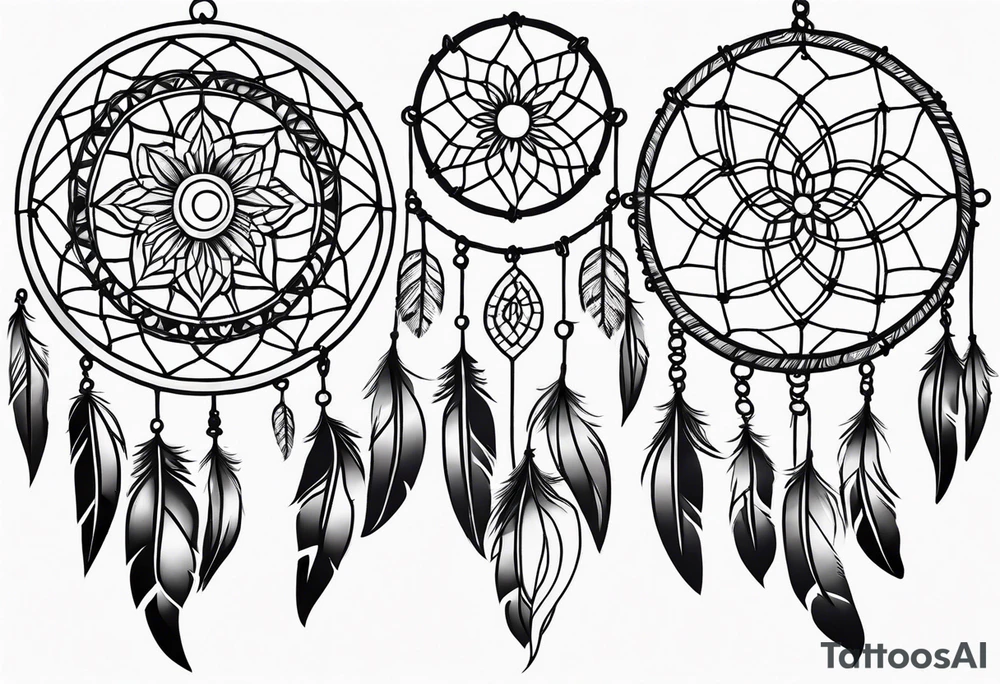 dream catcher tattoo idea