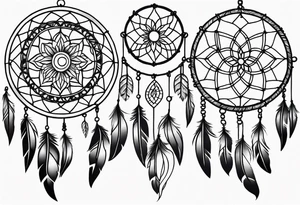 dream catcher tattoo idea