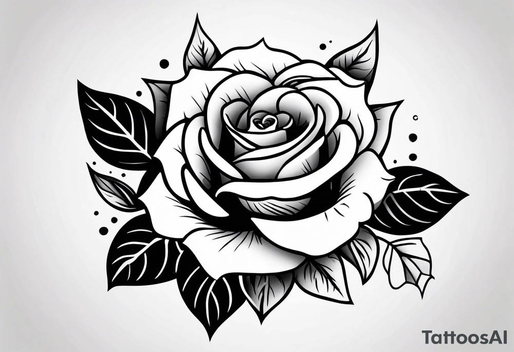 Create a hand tattoo design of a rose with the year 1990 on it. tattoo idea