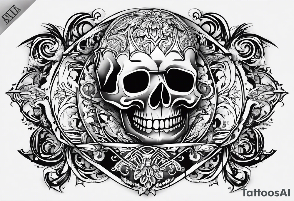 Thin gothic font, text “never broke again” tattoo idea