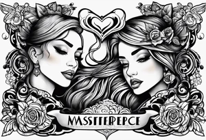 life is about love tattoo idea