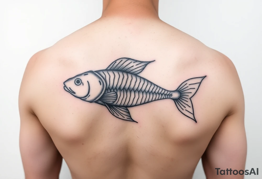 Pisces zodiac tattoo idea