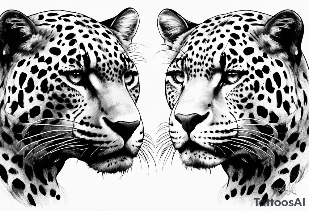 Jaguar head tattoo idea