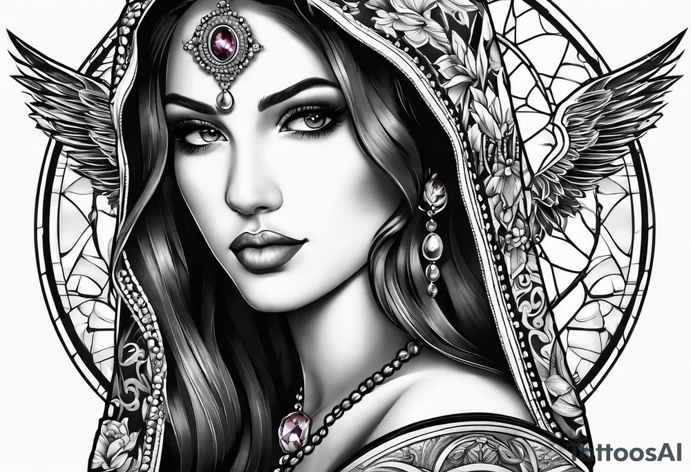 rosary tattoo idea