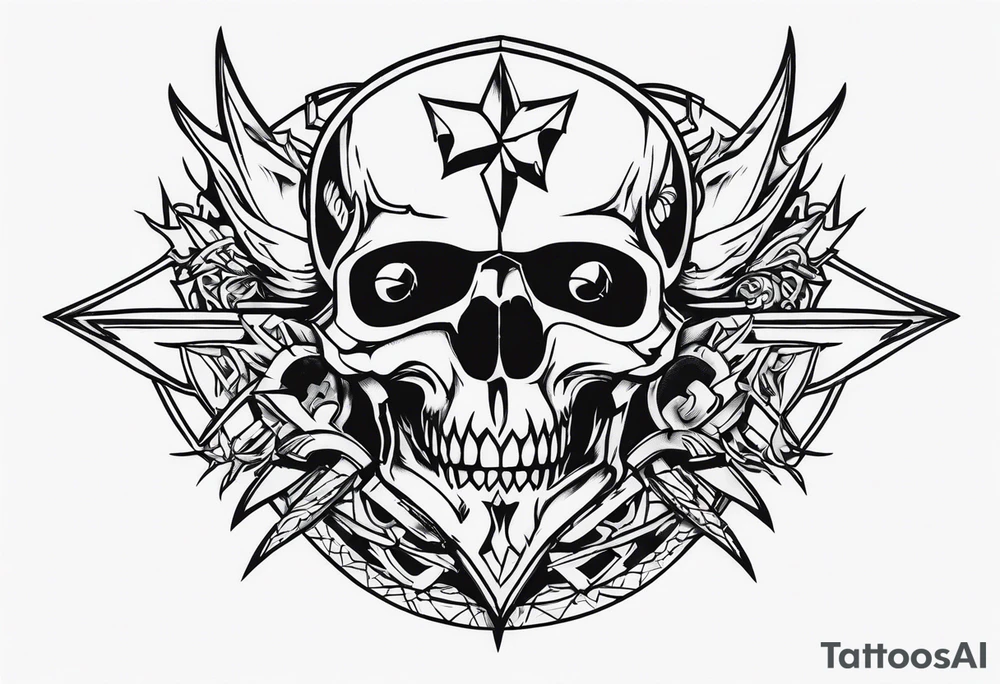 Thrash metal tattoo idea