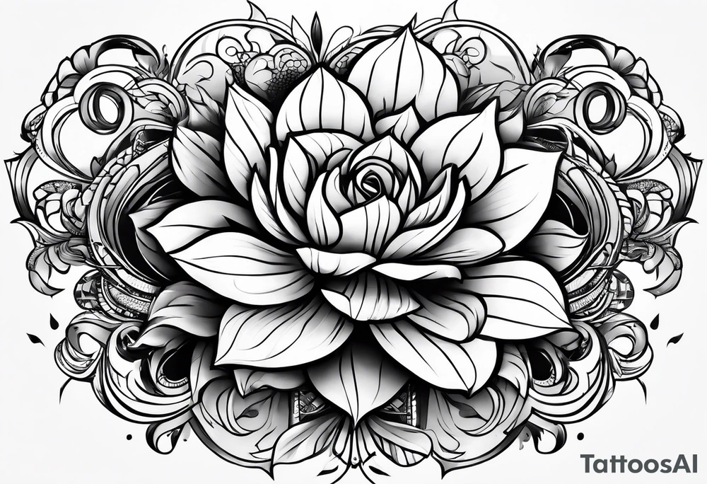 Lua media no braço tattoo idea