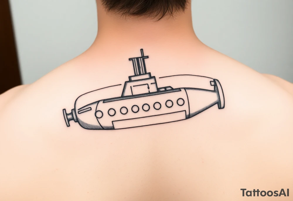 Submarine in a bottle tattoo idea