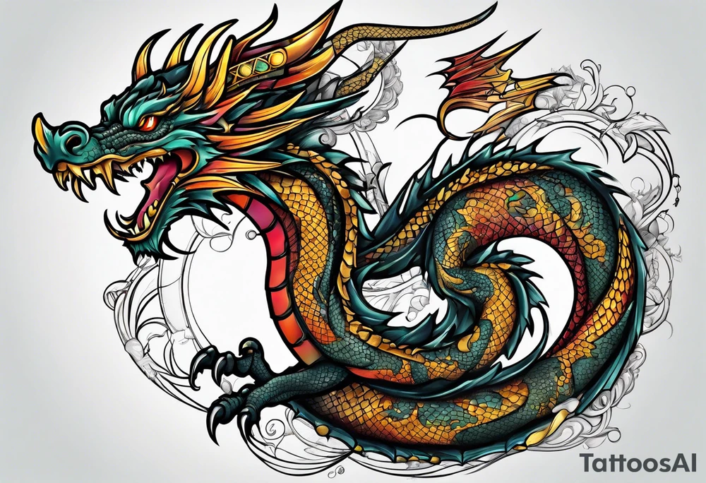 Dragon tattoo idea