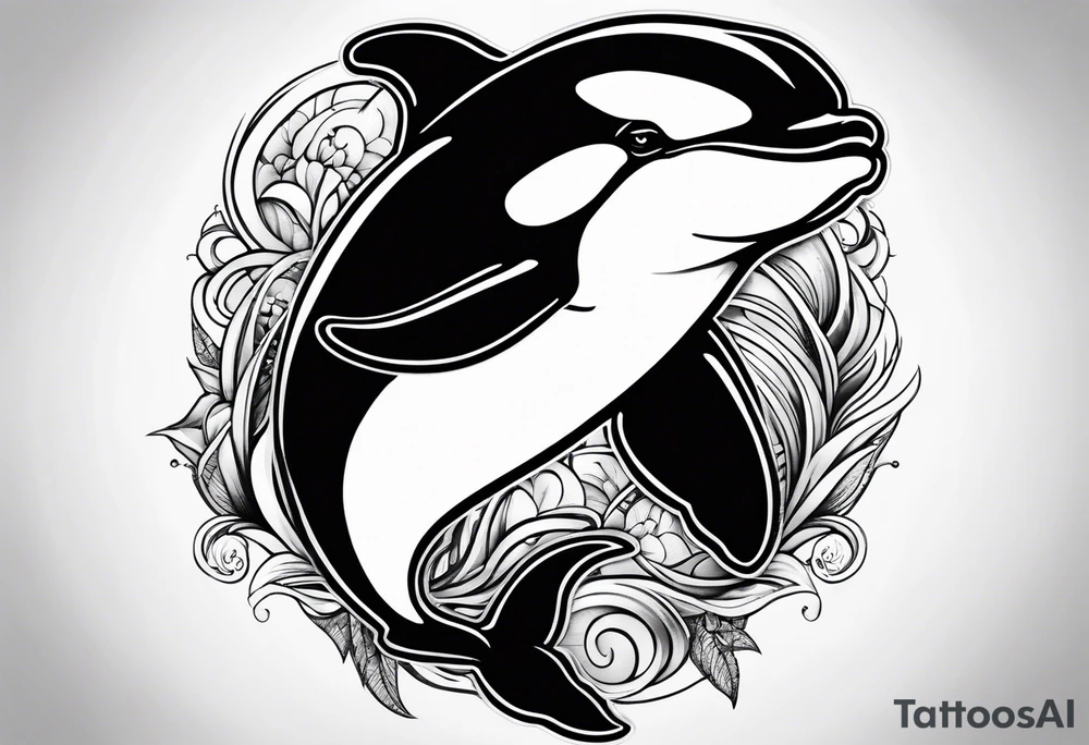 Orca tattoo idea