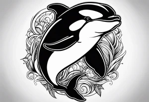 Orca tattoo idea