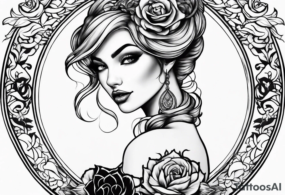 a storybook siren tattoo idea