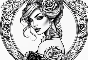 a storybook siren tattoo idea