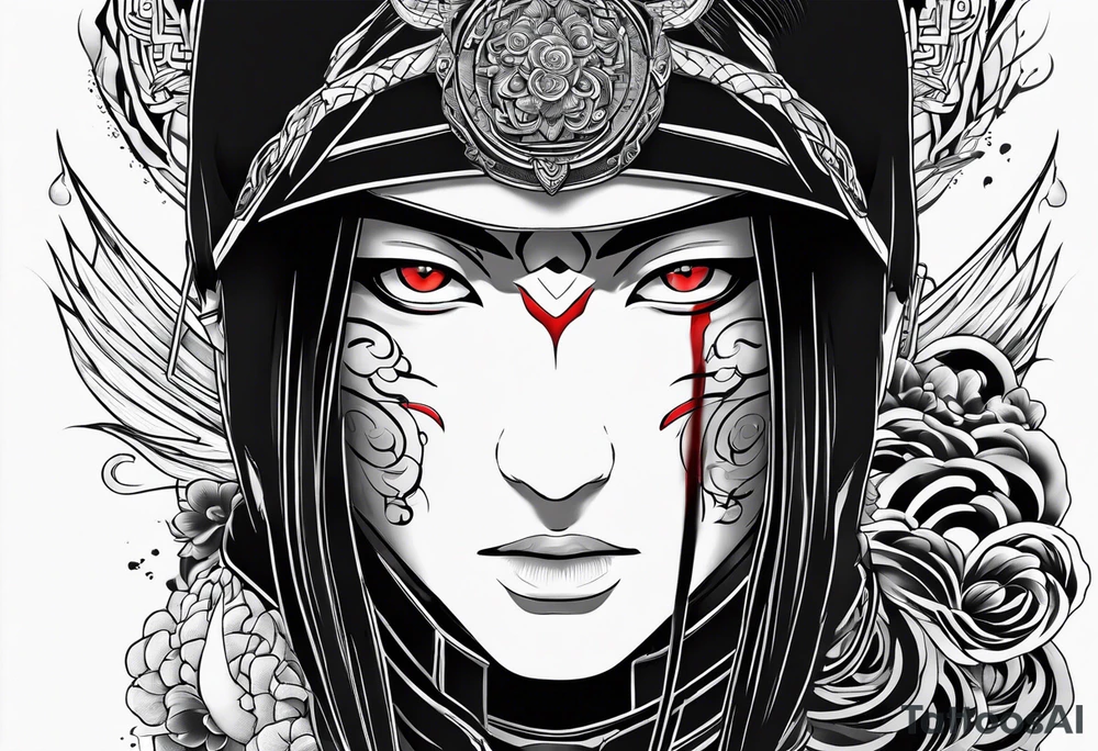 Itachi Uchia powering up tattoo idea