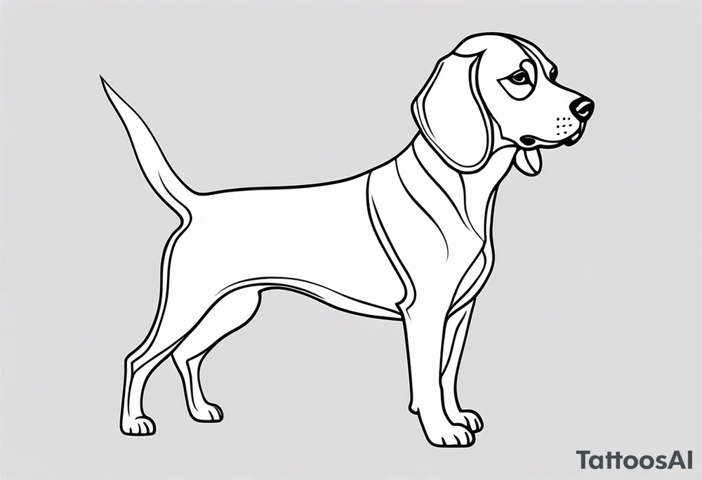 beagle tattoo idea