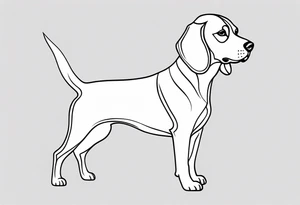 beagle tattoo idea
