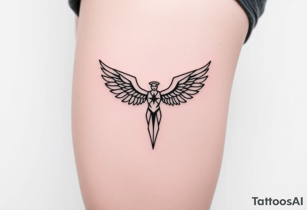 Angel of the north tattoo idea