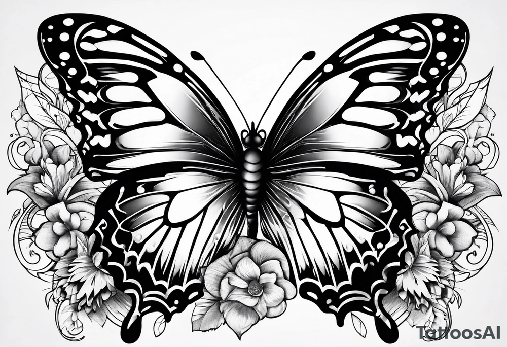 Butterflies tattoo idea