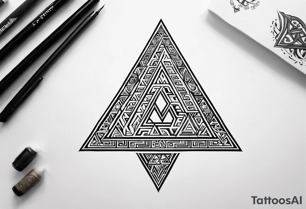 Valhalla valknut tattoo idea