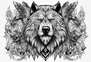 Alpha group of animals tattoo idea
