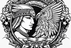 independence, freedom, courage, american, loyal tattoo idea