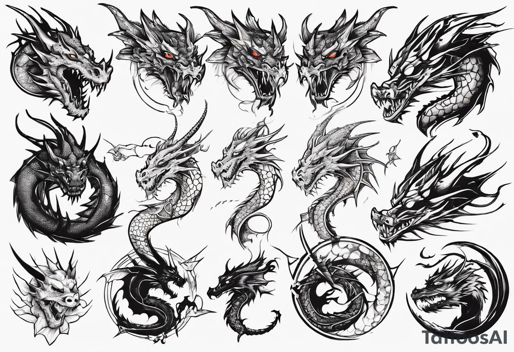 dragon tattoo idea