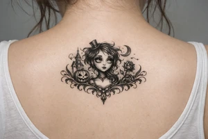 Un. Tatou, inspiré des classiques de film de Tim Burton. tattoo idea