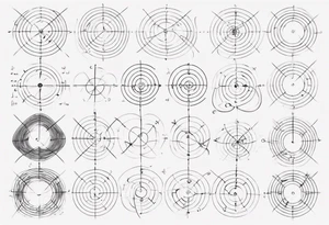 The mathematical friendship graph from graph theory that is cute, shape it like a 6,1 prime knot tattoo idea