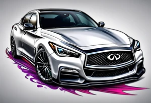 Infiniti sedan tattoo idea