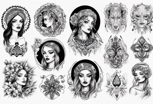 Beautiful Ukrainian Woman tattoo idea