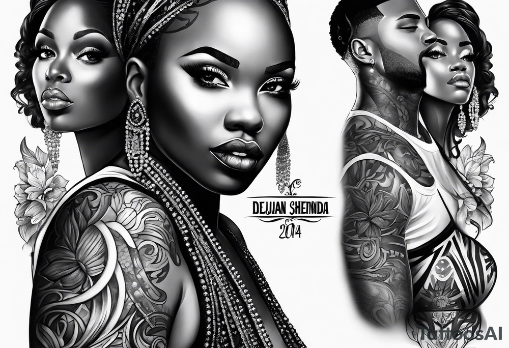 Dejuan & Jeshonda
est. 2024
written in cursive tattoo idea Dejuan & Jeshonda
est. 2024
written in cursive tattoo idea