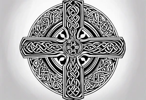 Celtic cross tattoo idea