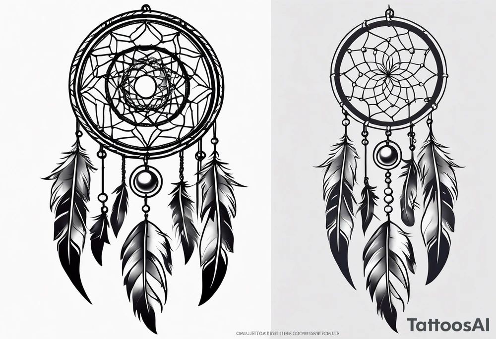 Dreamcatcher tattoo. tattoo idea