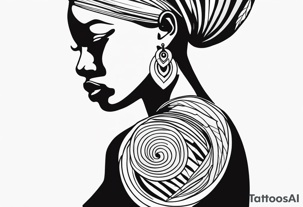 african art tattoo idea