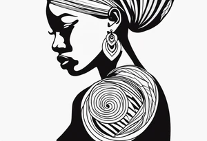 african art tattoo idea