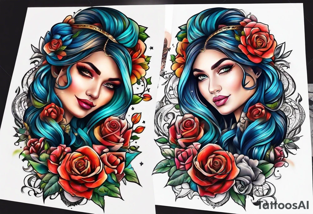 mother daughter tattoo idea
