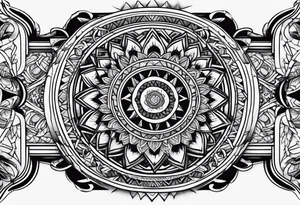 full arm tattoo black work tattoo idea