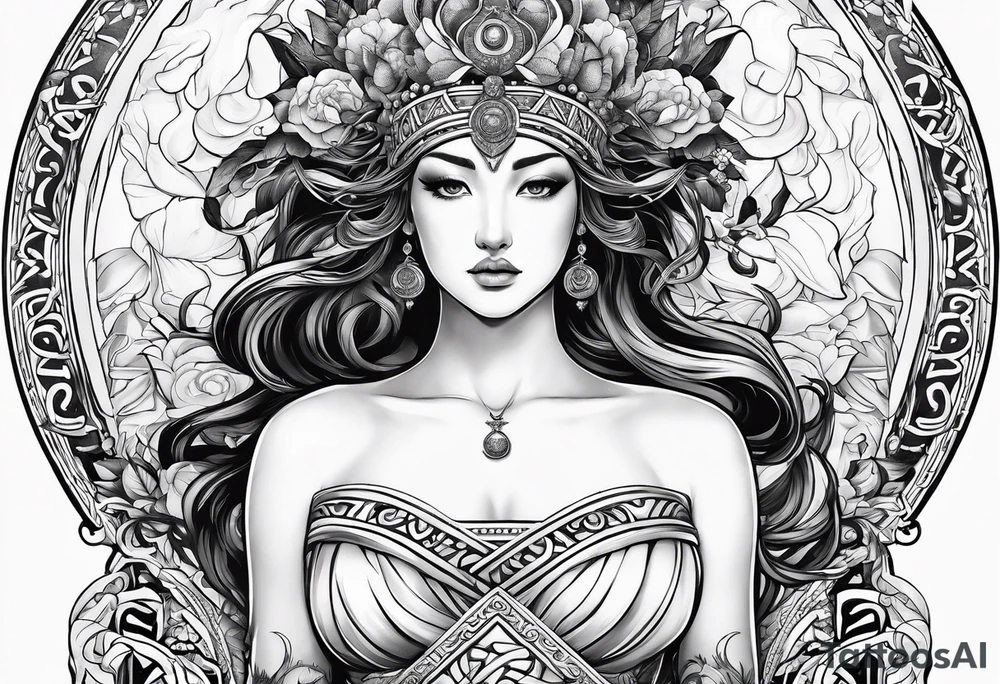Three moirai greek mythology tattoo tattoo idea