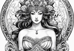 Three moirai greek mythology tattoo tattoo idea