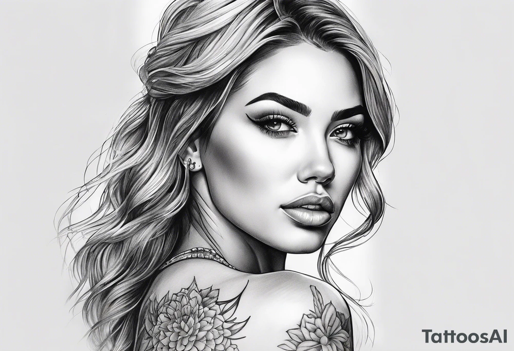 woman tattoo idea
