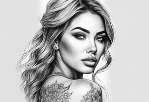 woman tattoo idea