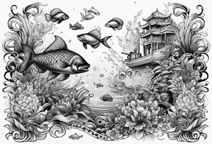 Underwater tattoo idea