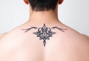 Simple minimalist feminine tattoo small line art tattoo idea