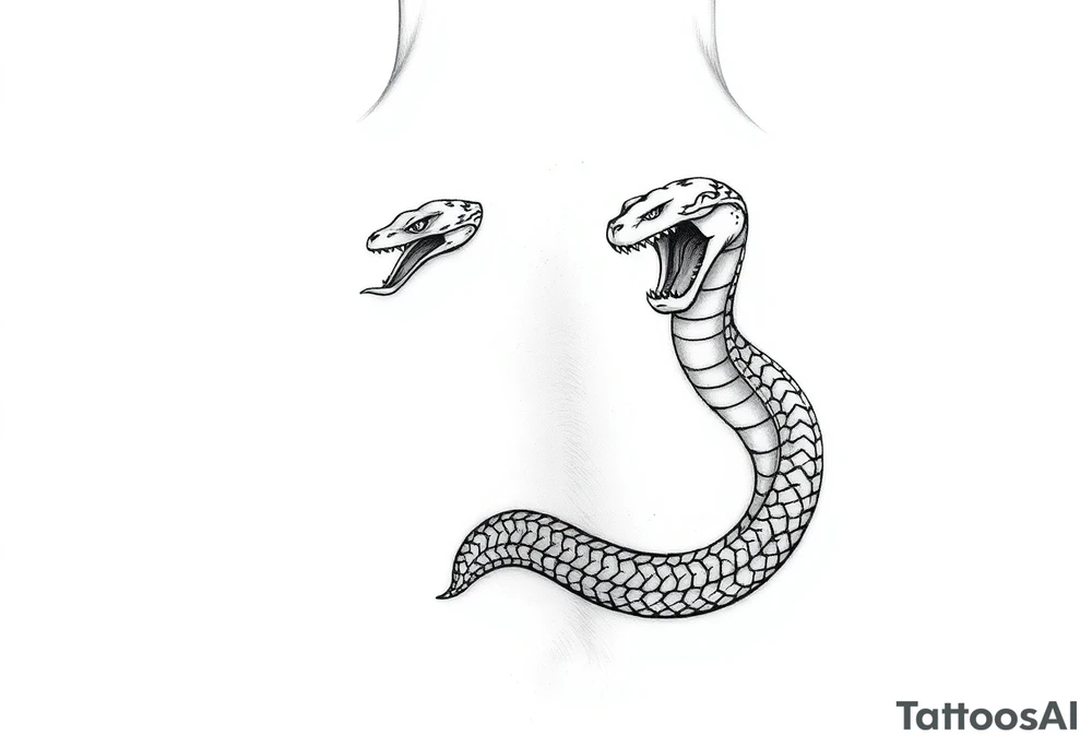 ankler with snake tattoo idea