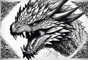 Monster hunter world rathalos tattoo tattoo idea