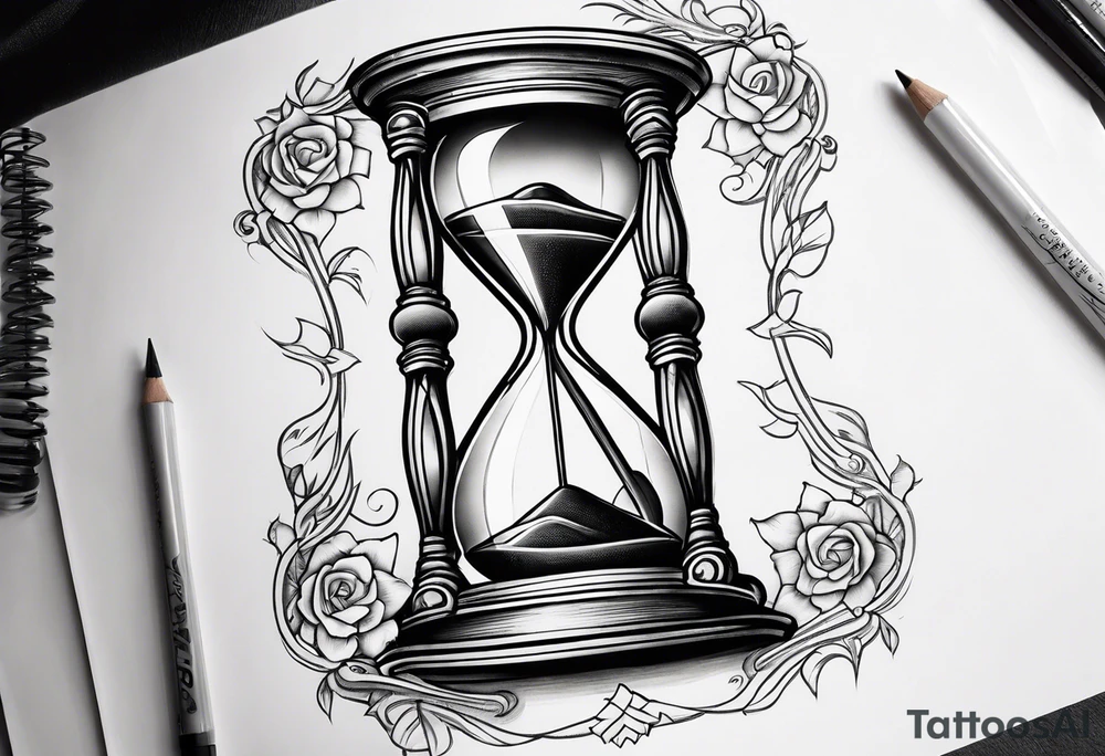 Hourglass tattoo idea