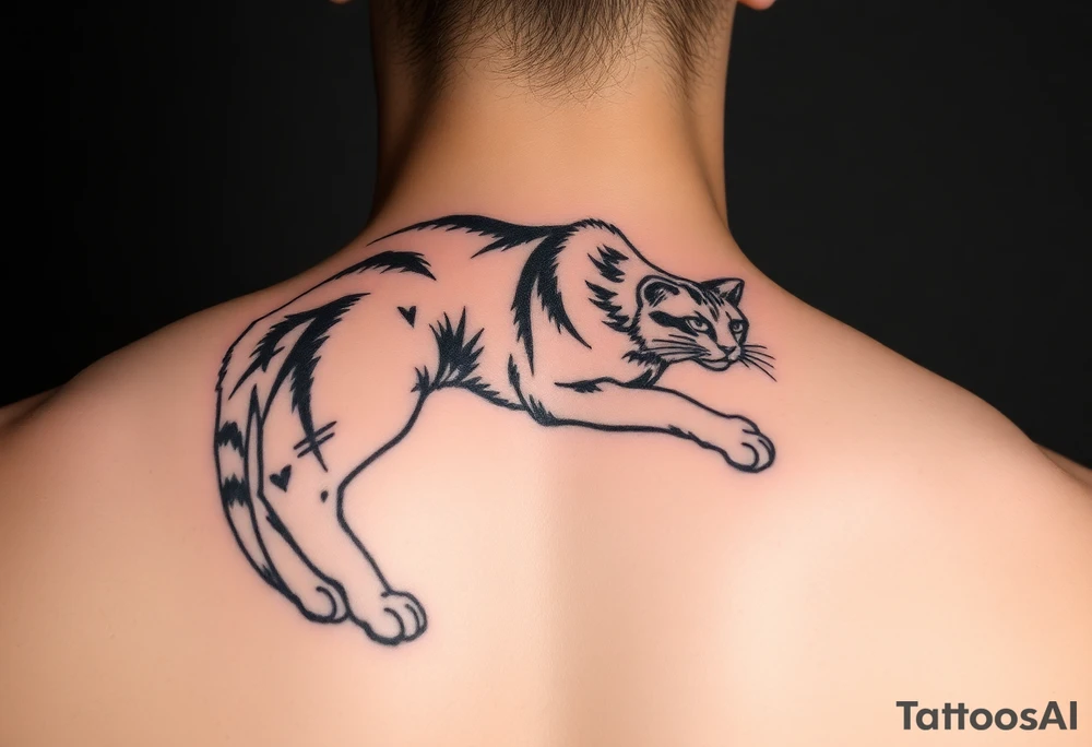 Black Cat tattoo idea
